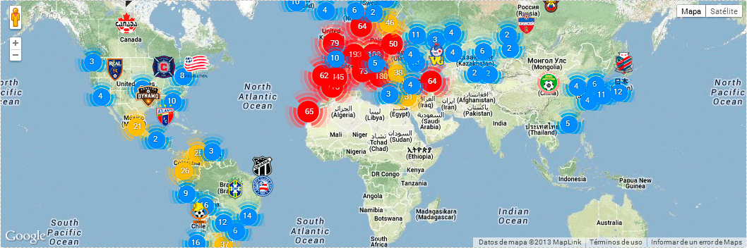 Map of logos