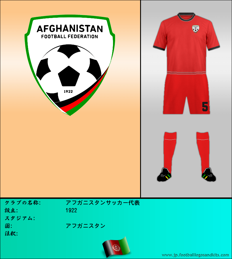 のロゴアフガニスタンサッカー代表