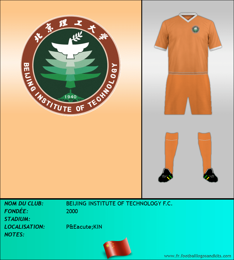 Logo de BEIJING INSTITUTE OF TECHNOLOGY F.C.