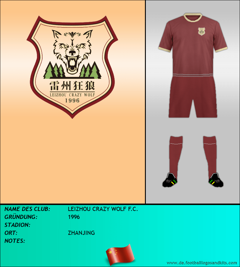 Logo LEIZHOU CRAZY WOLF F.C.