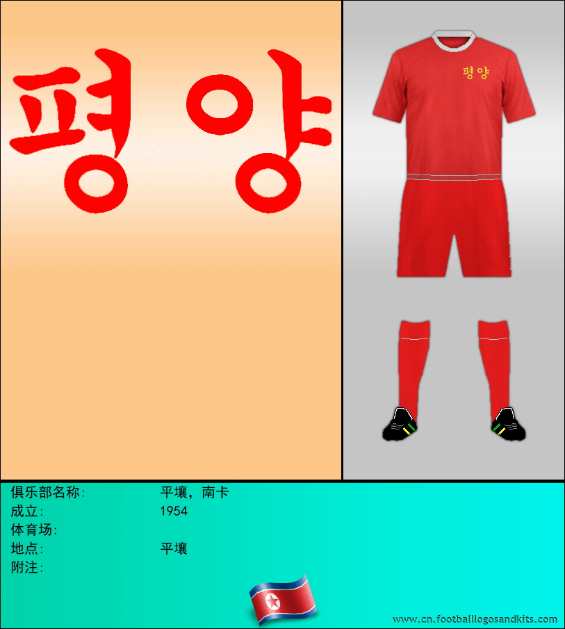 标志平壤，南卡