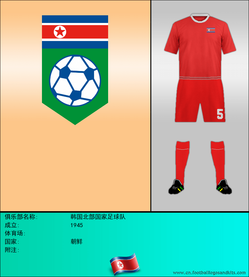 标志韩国北部国家足球队