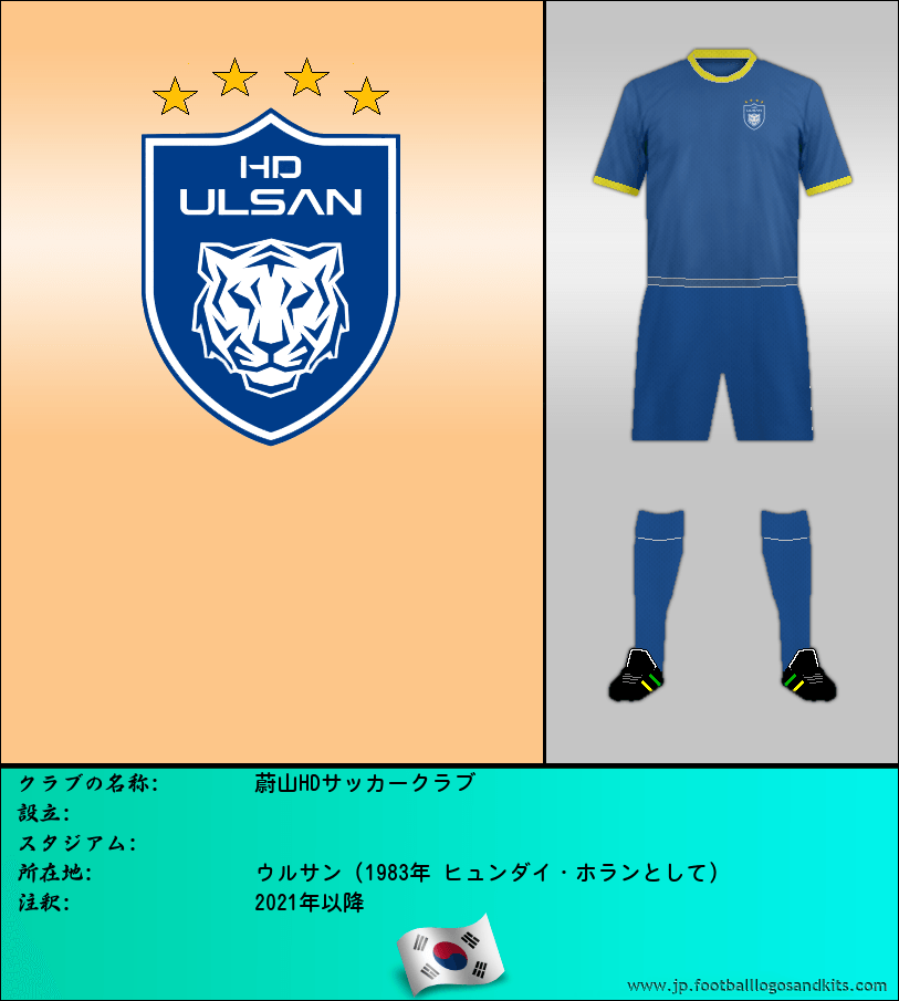 のロゴ蔚山HDサッカークラブ