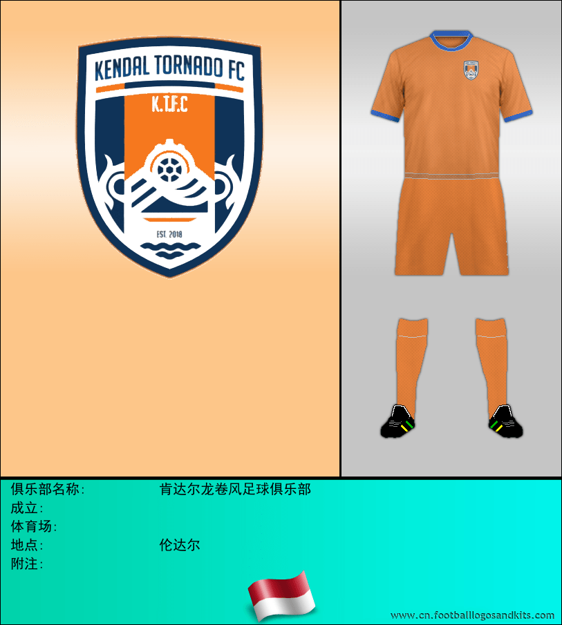 标志肯达尔龙卷风足球俱乐部