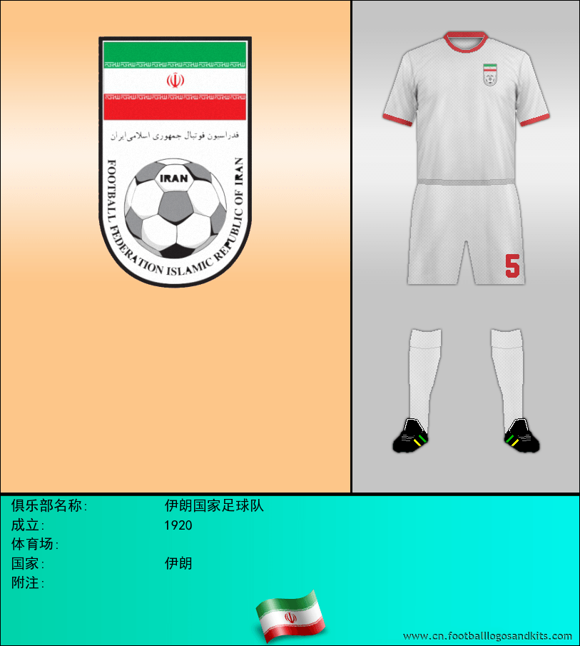 标志伊朗国家足球队