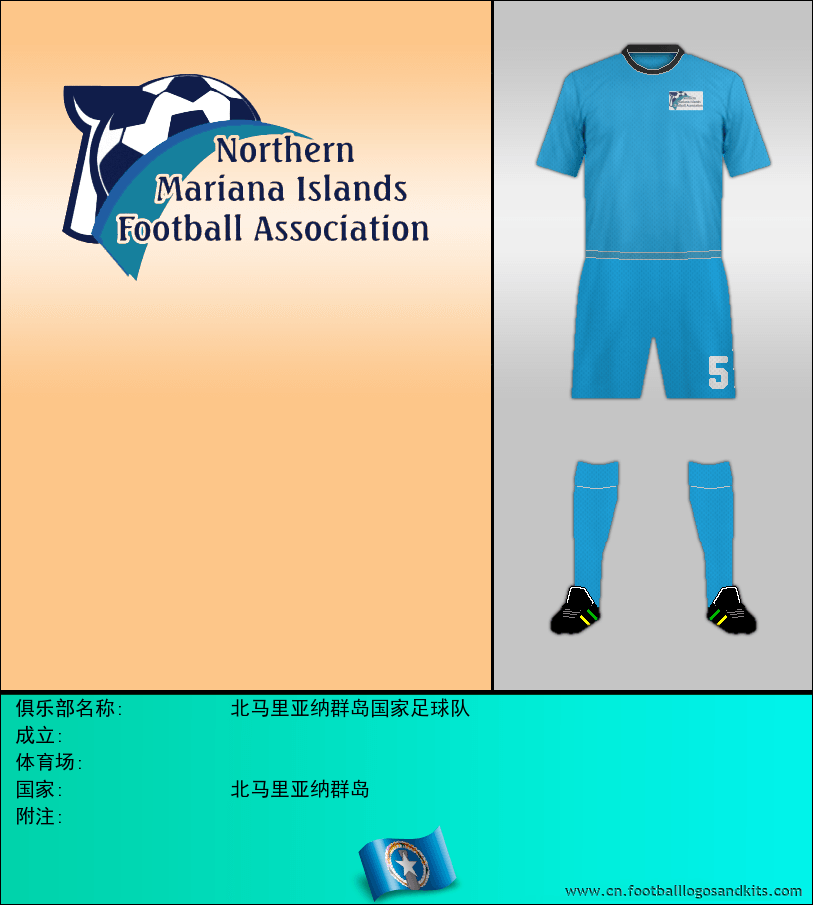 标志北马里亚纳群岛国家足球队