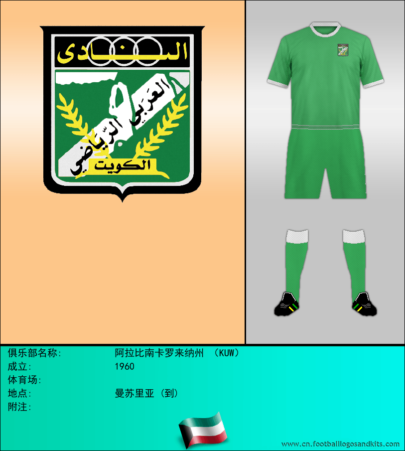 标志阿拉比南卡罗来纳州 （KUW）