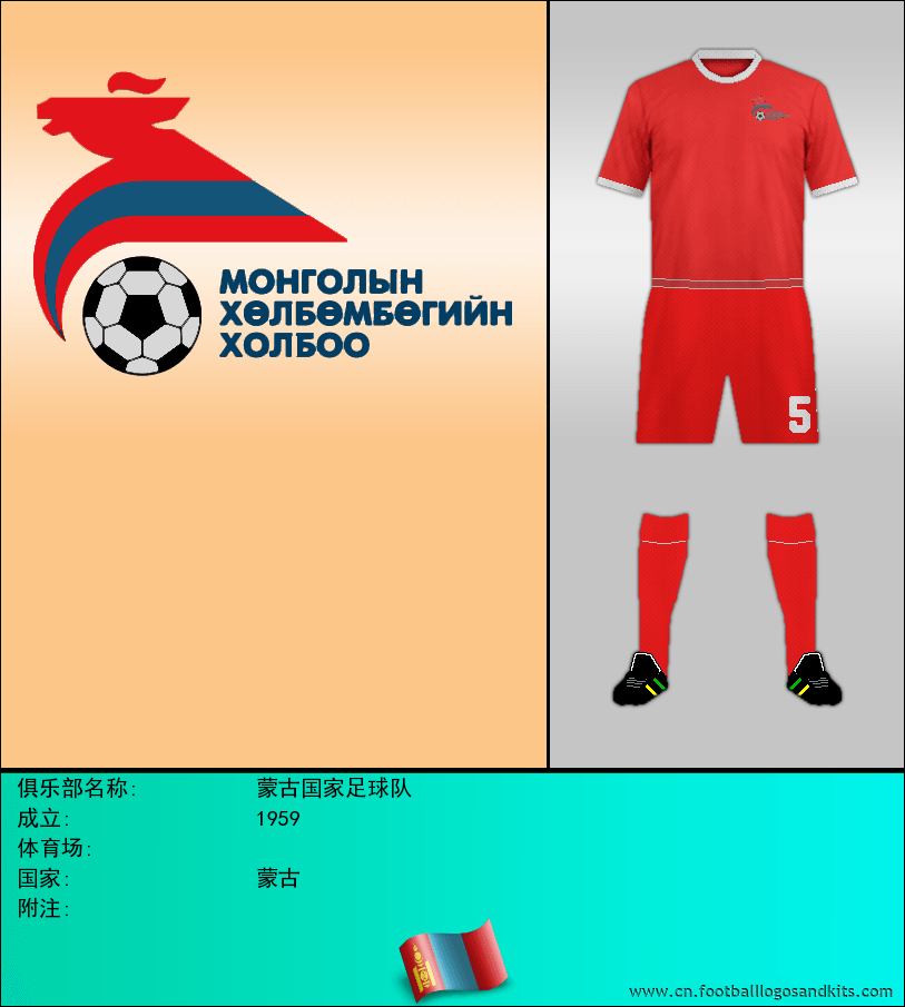 标志蒙古国家足球队