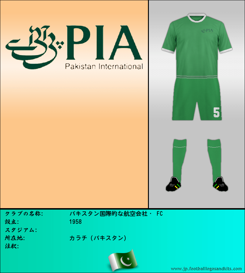 のロゴパキスタン国際的な航空会社・ FC