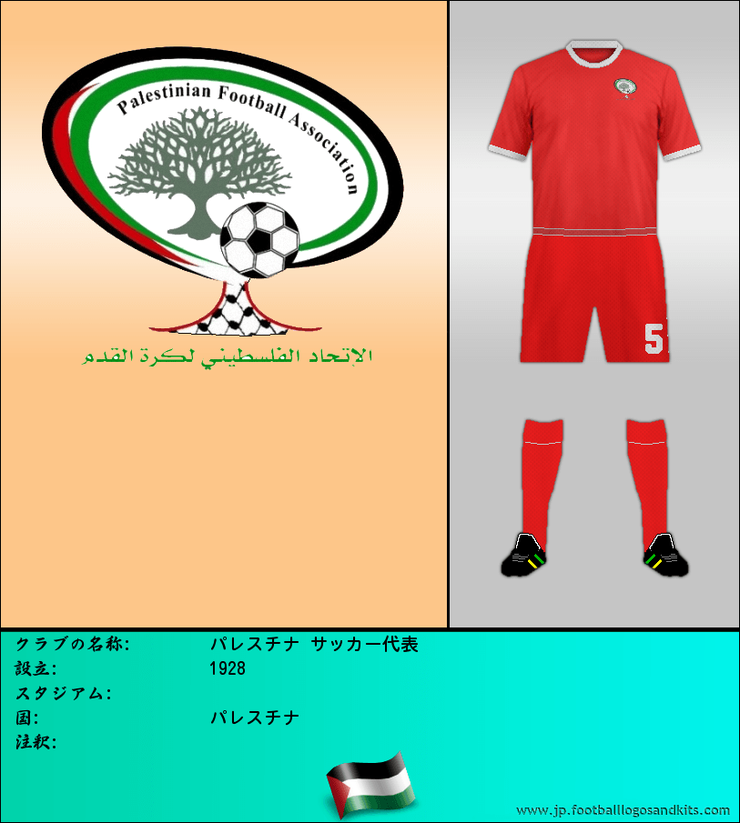 のロゴパレスチナ サッカー代表