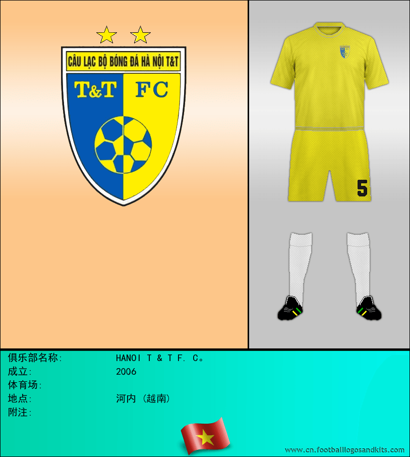 标志HANOI T & T F. C。