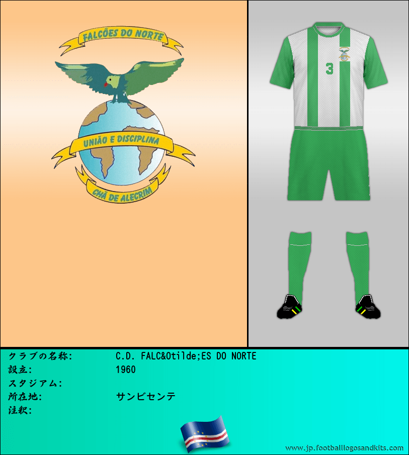 のロゴC.D. FALC&Otilde;ES DO NORTE