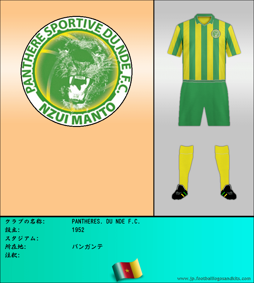 のロゴPANTHERES. DU NDE F.C.