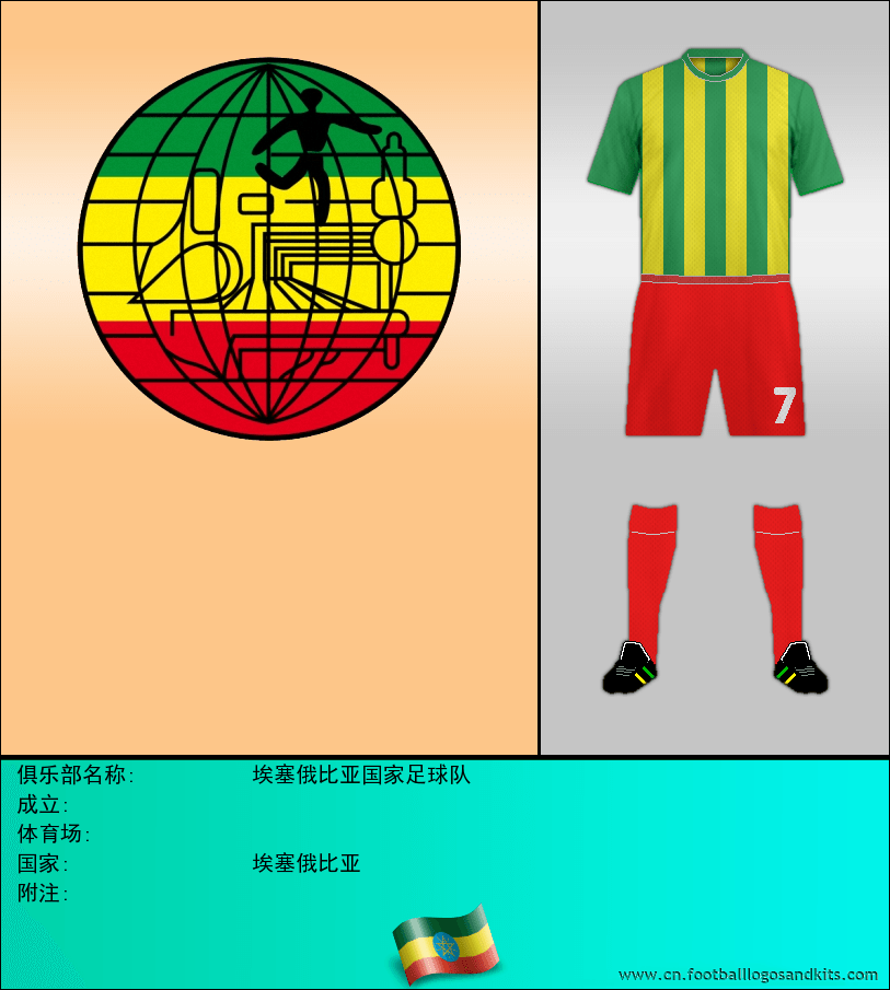 标志埃塞俄比亚国家足球队