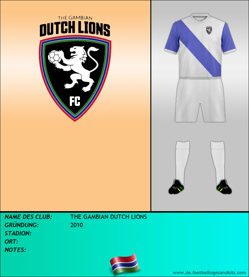 Logo THE GAMBIAN DUTCH LIONS