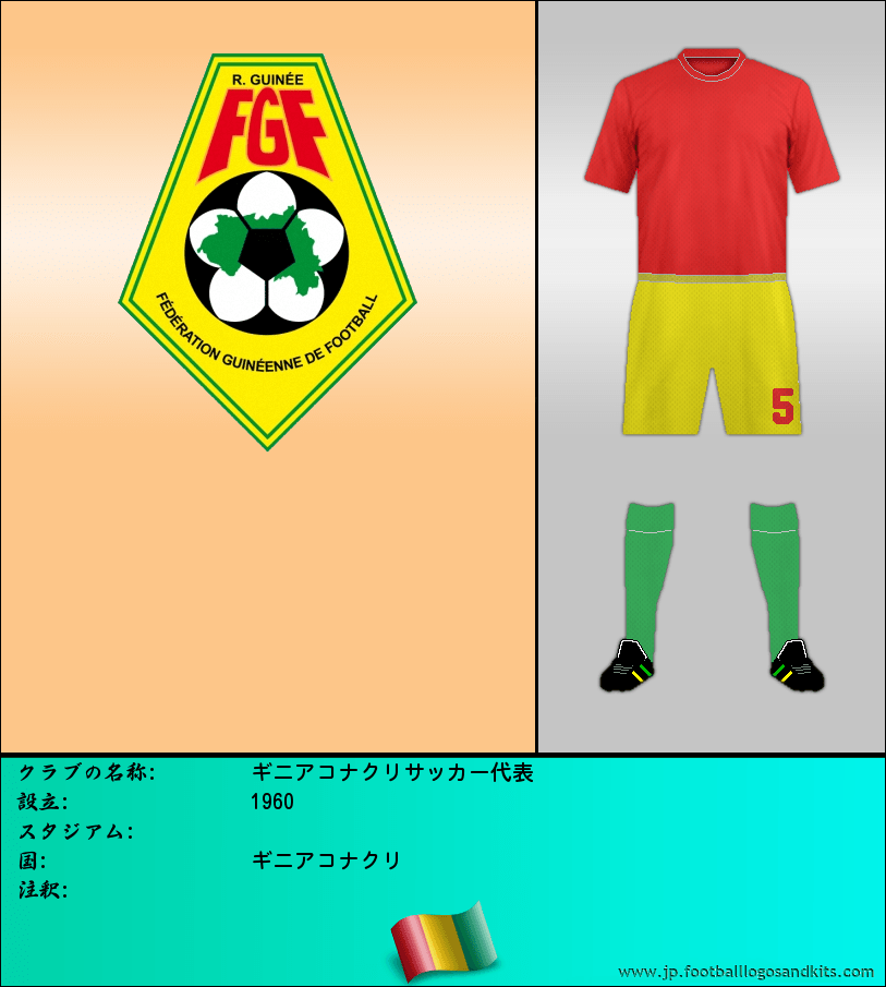 のロゴギニアコナクリサッカー代表