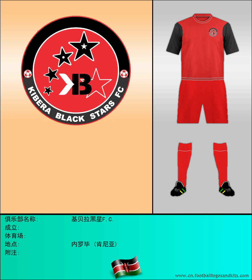 标志基贝拉黑星F.C.