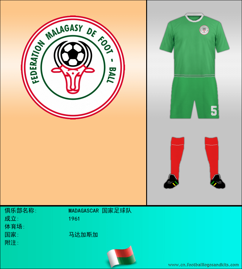 标志MADAGASCAR 国家足球队