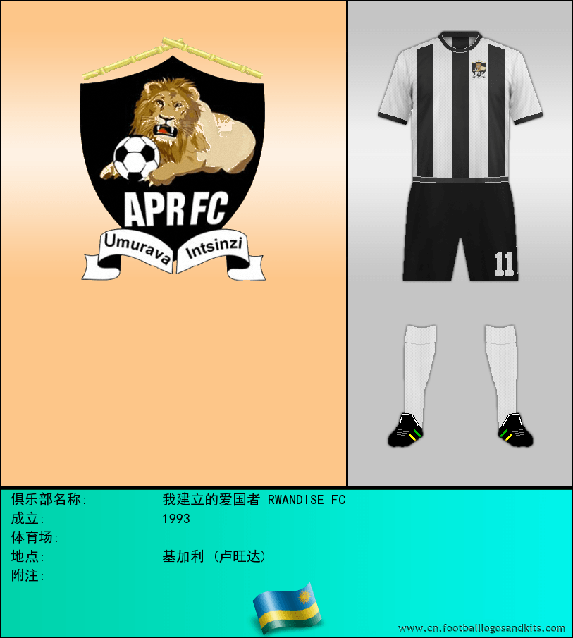 标志我建立的爱国者 RWANDISE FC
