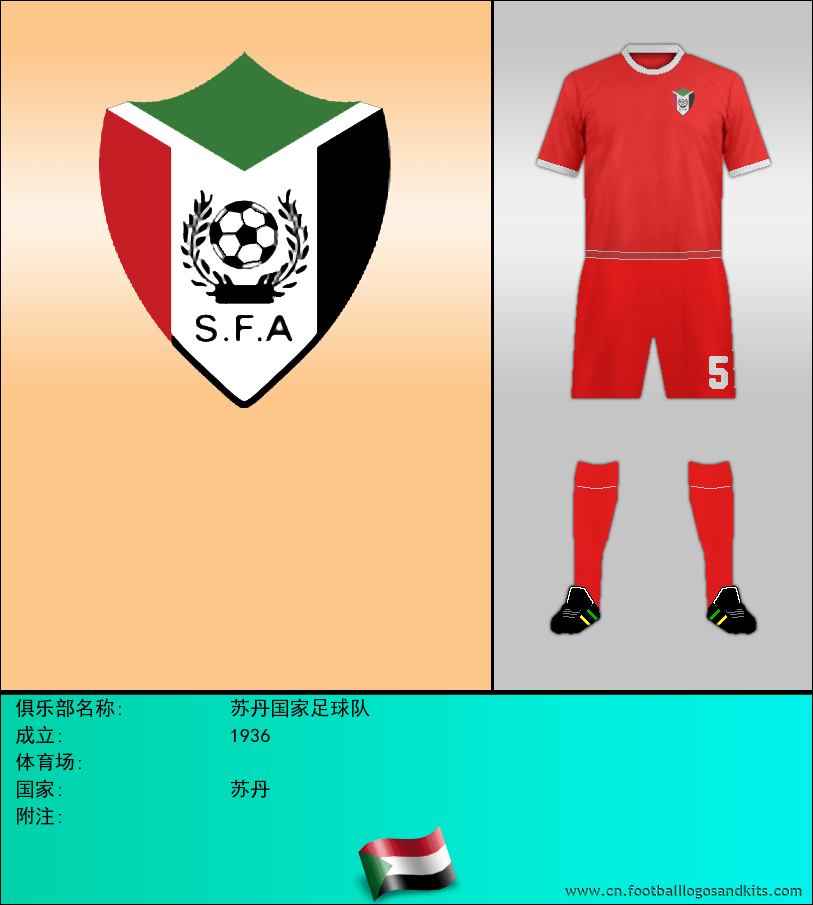 标志苏丹国家足球队