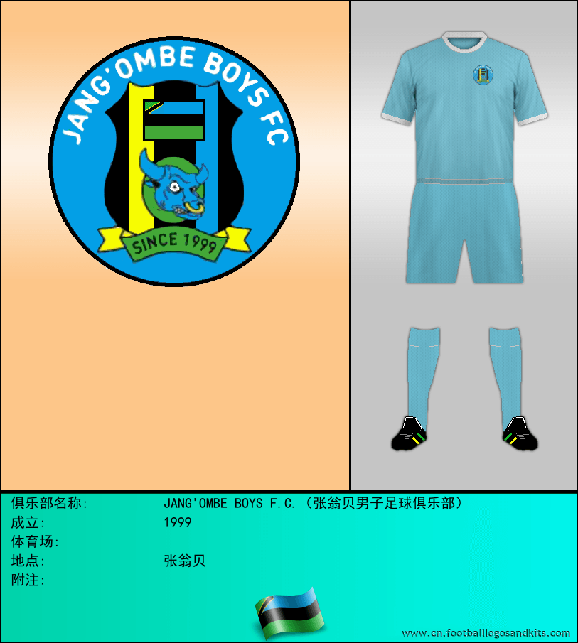 标志JANG'OMBE BOYS F.C.（张翁贝男子足球俱乐部）