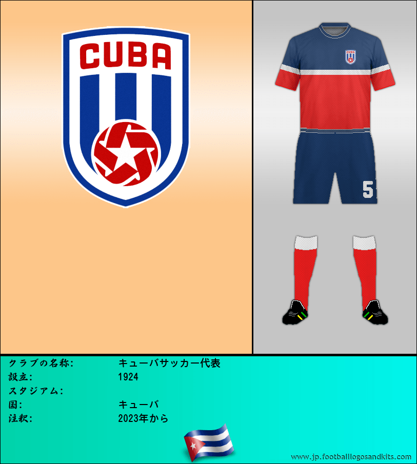 のロゴキューバサッカー代表
