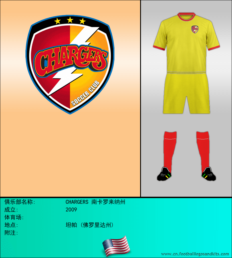 标志CHARGERS 南卡罗来纳州
