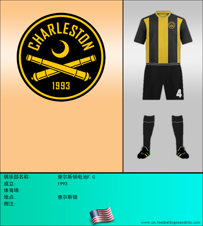 标志查尔斯顿电池F.C.