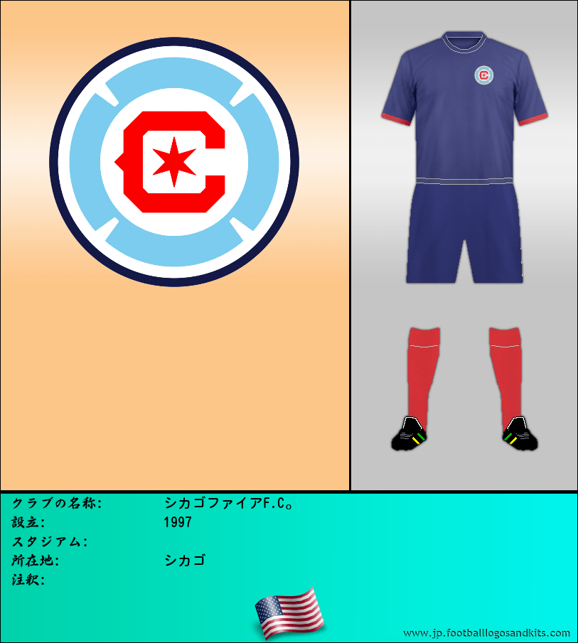 のロゴシカゴファイアF.C。