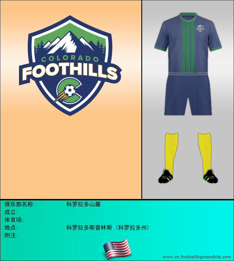 标志科罗拉多山麓