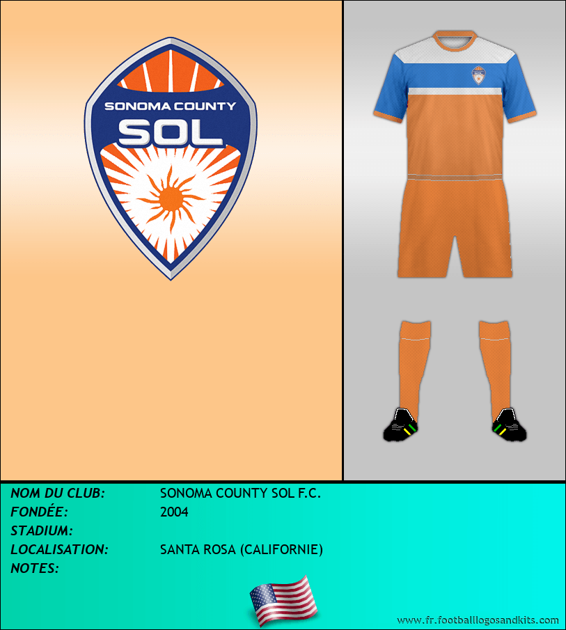 Logo de SONOMA COUNTY SOL F.C.