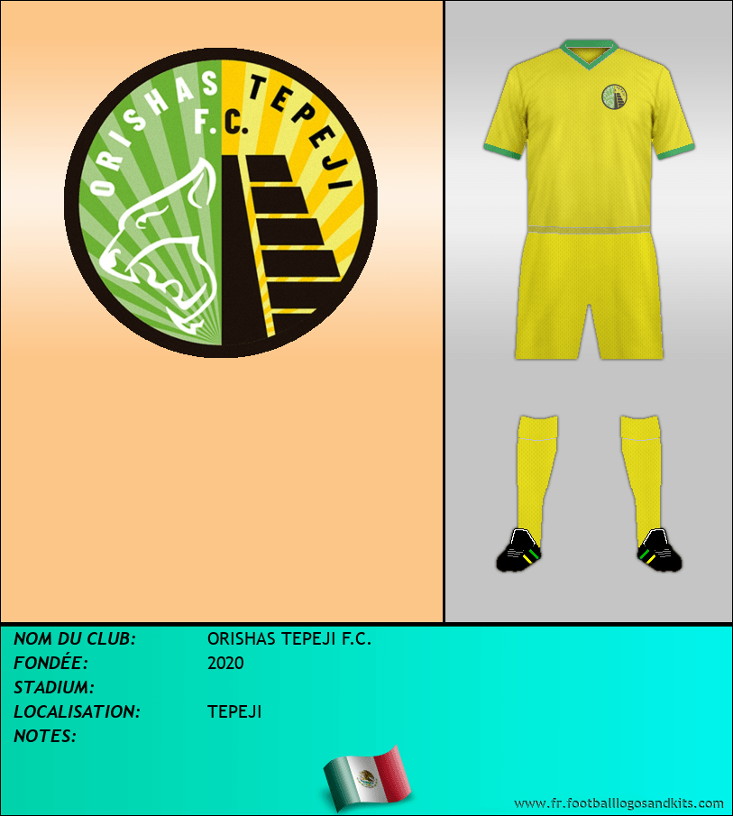 Logo de ORISHAS TEPEJI F.C.