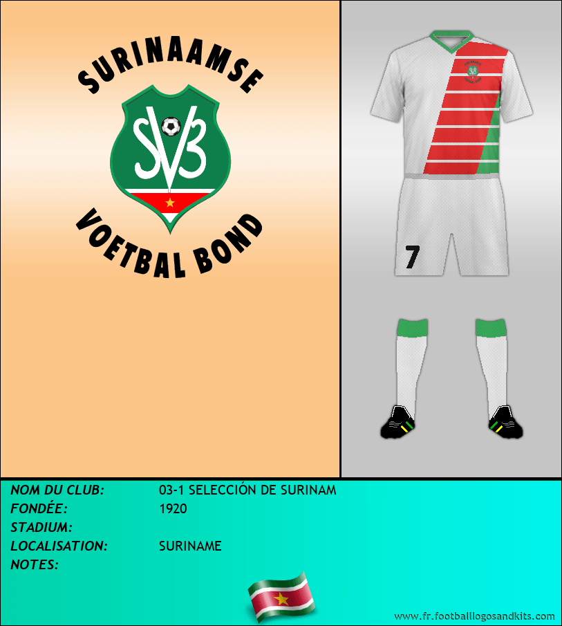 Logo de 03-1 SELECCIÓN DE SURINAM