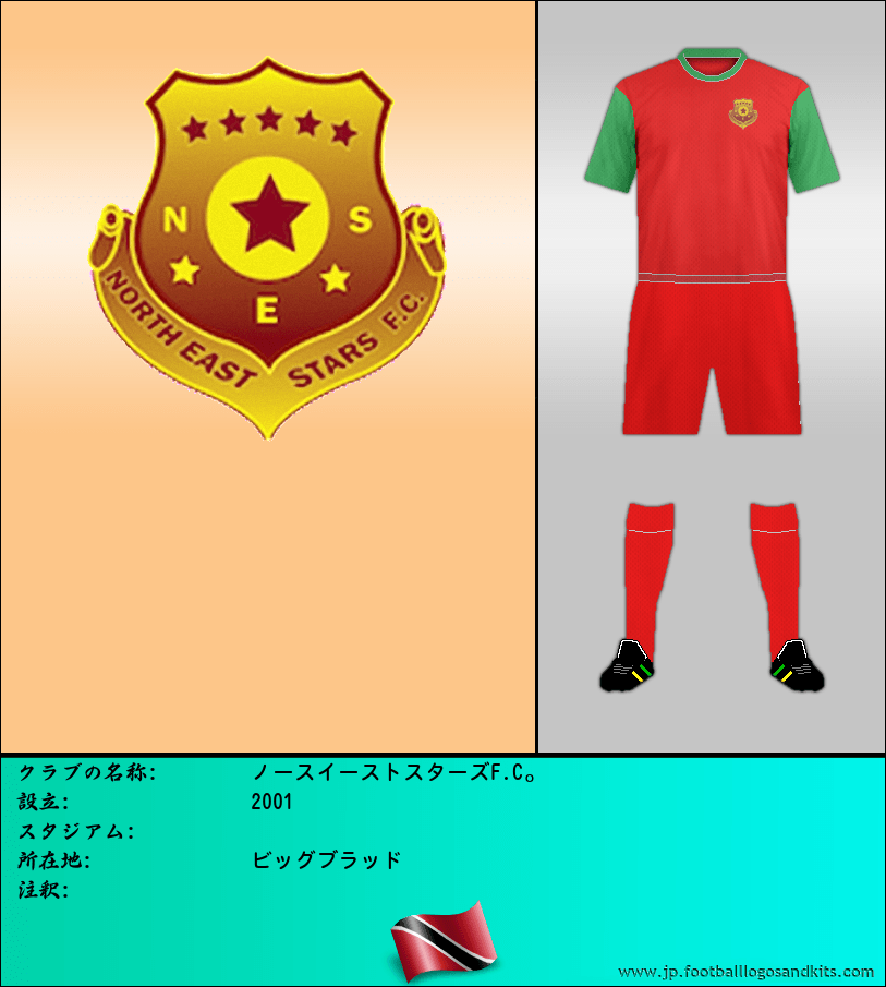 のロゴノースイーストスターズF.C。