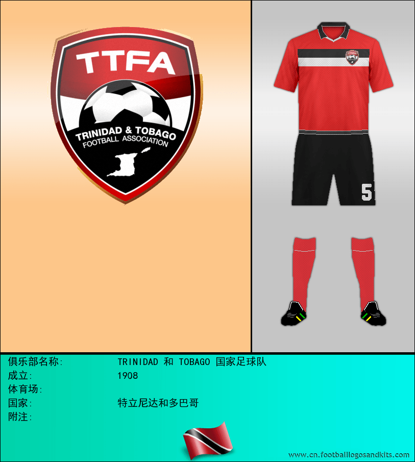 标志TRINIDAD 和 TOBAGO 国家足球队