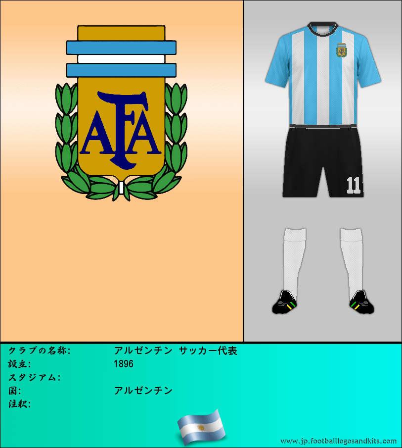 のロゴアルゼンチン サッカー代表