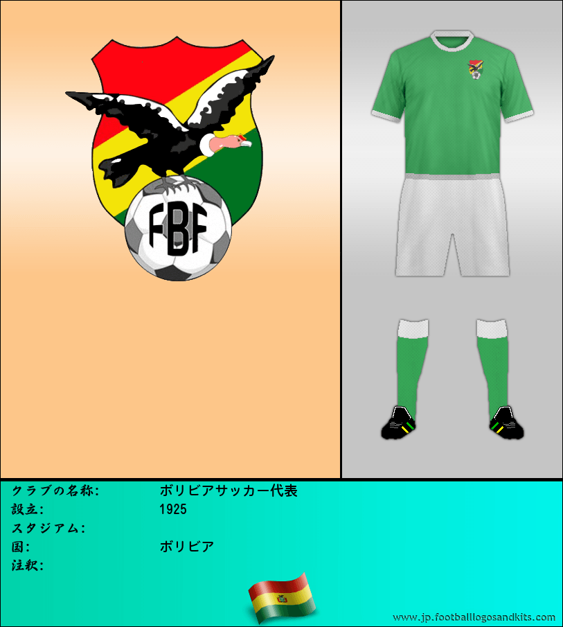 のロゴボリビアサッカー代表