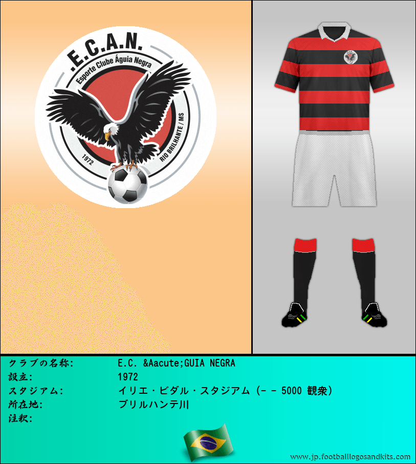 のロゴE.C. ÁGUIA NEGRA