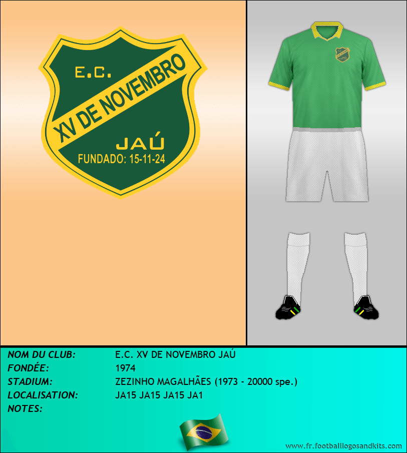 Logo de E.C. XV DE NOVEMBRO JAÚ