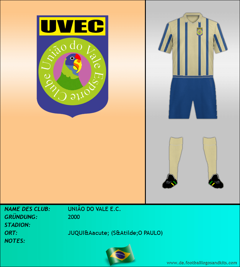 Logo UNIÃO DO VALE E.C.