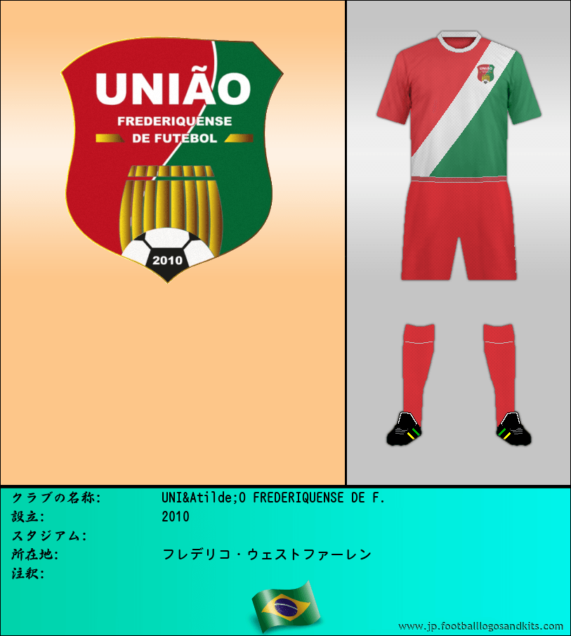 のロゴUNIÃO FREDERIQUENSE DE F.