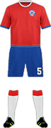 Kit ÉQUIPE D'CHILI DE FOOTBALL-min