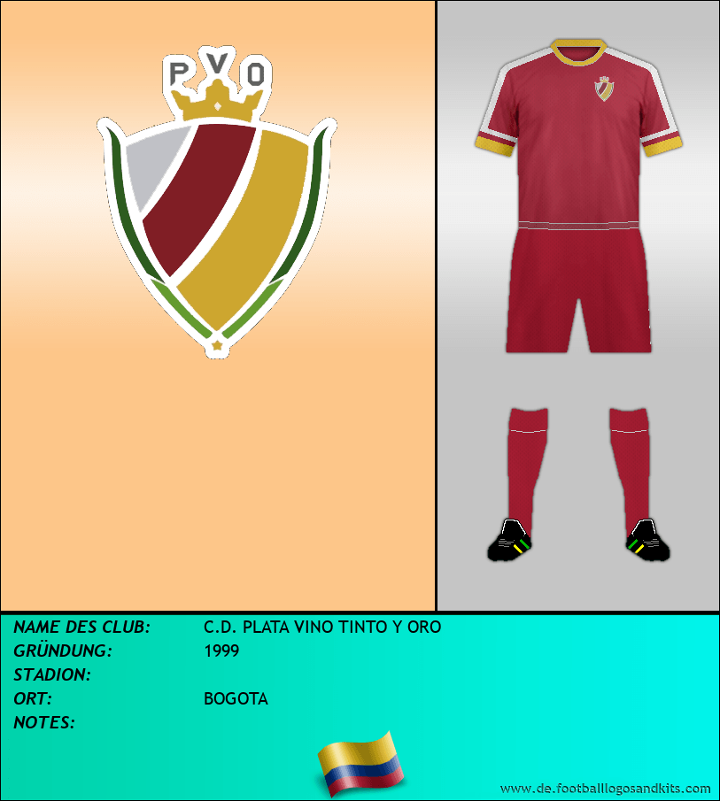 Logo C.D. PLATA VINO TINTO Y ORO