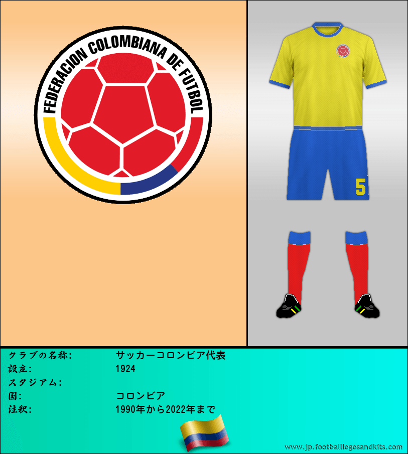 のロゴサッカーコロンビア代表