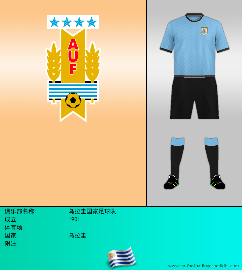标志乌拉圭国家足球队
