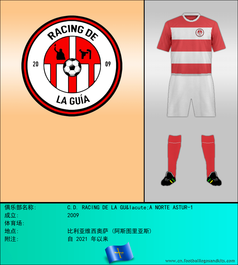 标志C.D. RACING DE LA GUÍA NORTE ASTUR-1