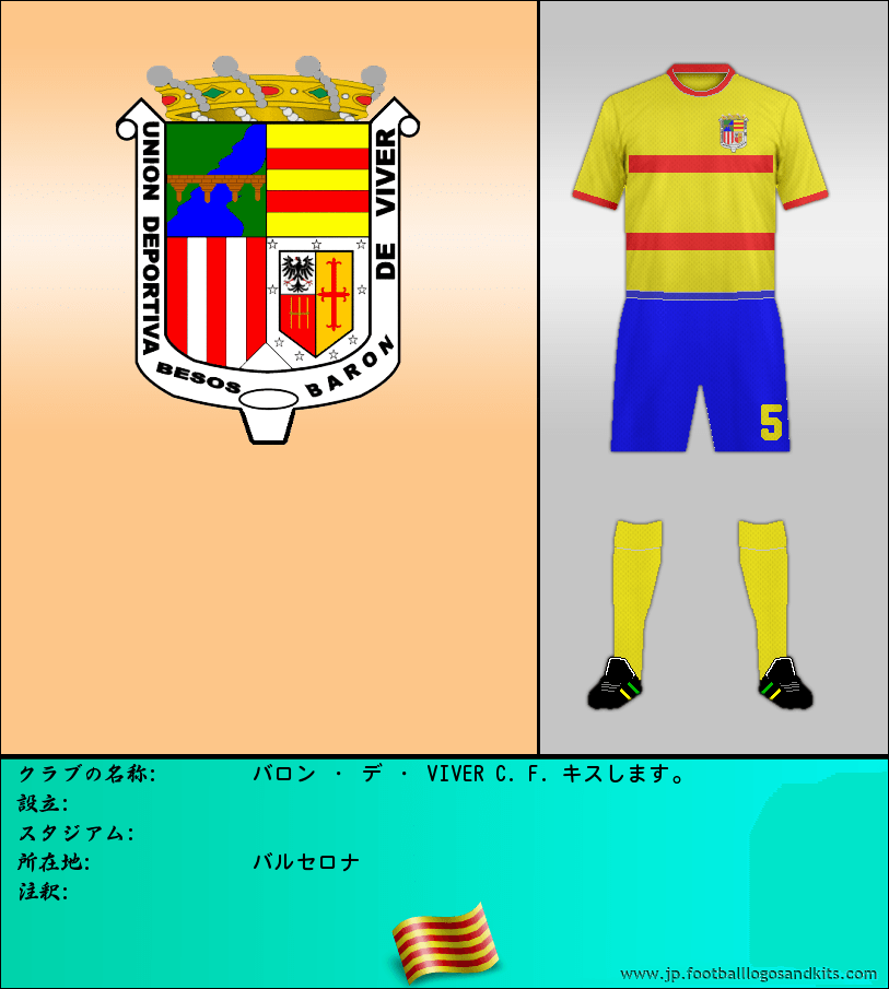 のロゴバロン ・ デ ・ VIVER C. F. キスします。