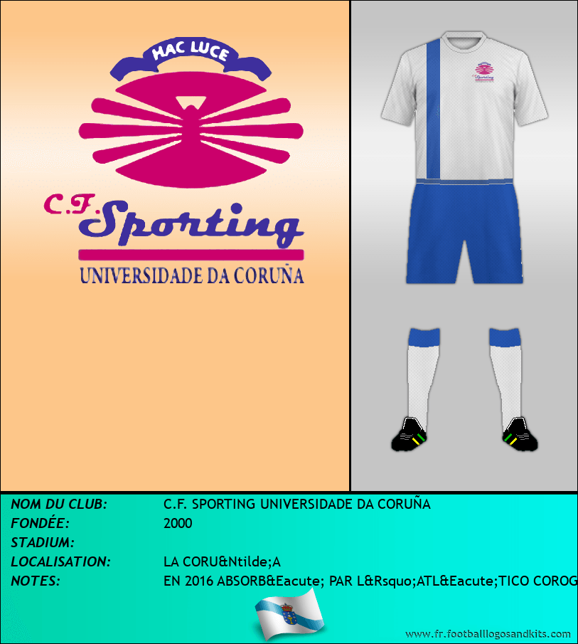 Logo de C.F. SPORTING UNIVERSIDADE DA CORUÑA