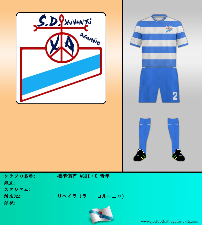 のロゴ標準偏差 AGUIÑO 青年