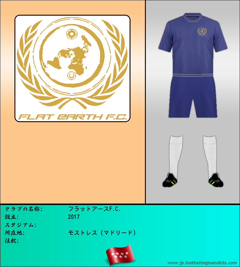 のロゴフラットアースF.C.